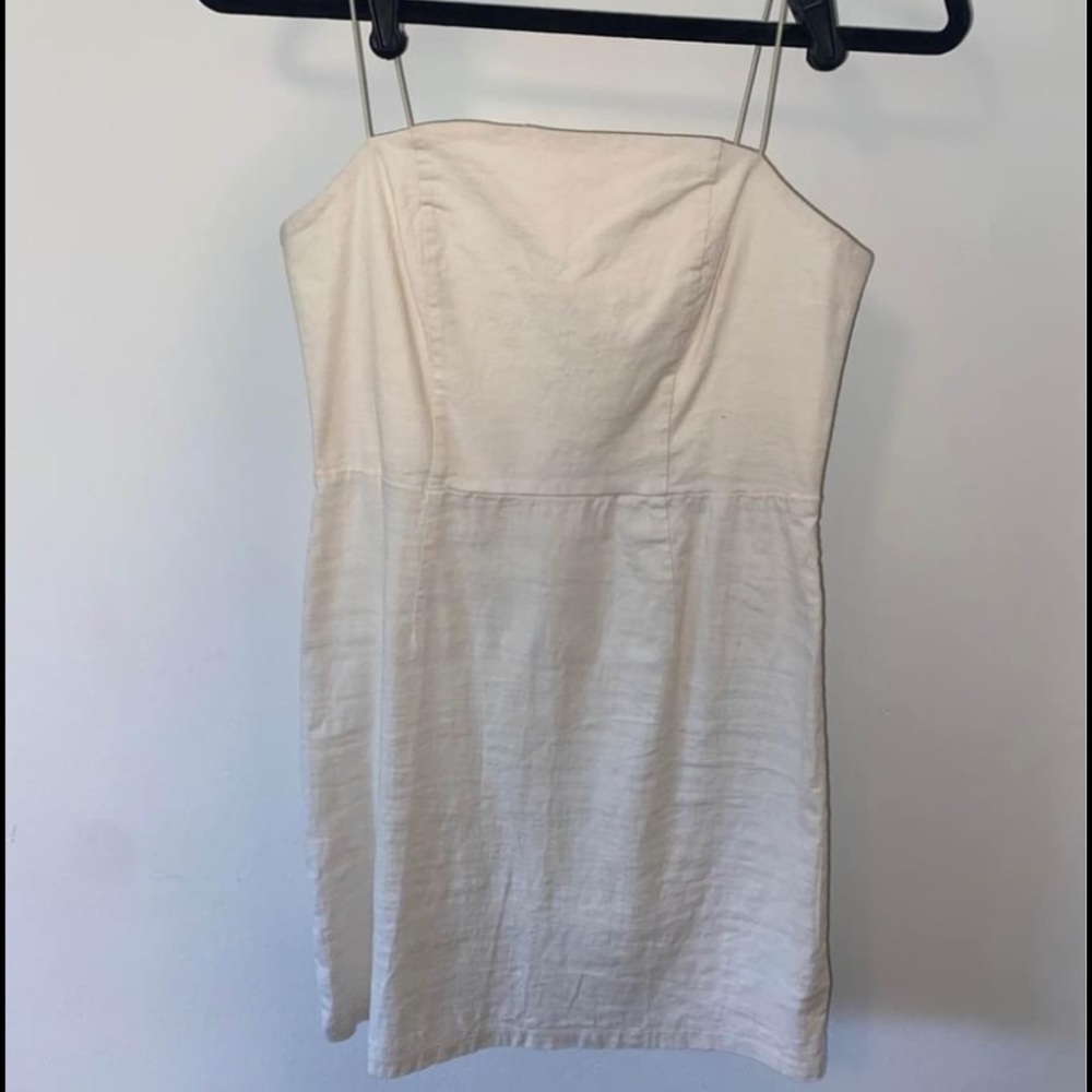 White mini dress